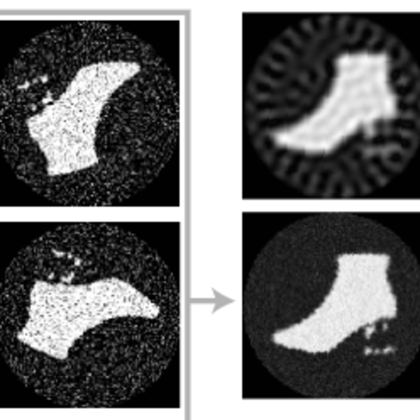 Rotated noisy FashionMNIST images and their selective disk bispectrum reconstructions